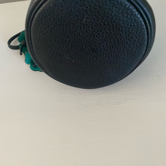 COACH PETAL Mini Bag Coach Black Drawstring Pouch Pink Wristlet. - Picture 6 of 9